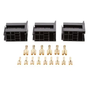 3 Sets Car 30A 5Pin Relay Socket Holders With 6.3mm+4.8mm Terminals Harness - Picture 1 of 6
