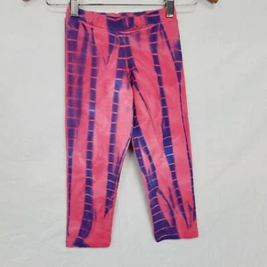 Girls Lollipop Twirl Pants Size 5 Tie Dye Pull On Pink Purple - Picture 1 of 3