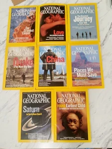 National Geographic 8 Zeitschriften Lot: Ausgaben von 2006 - keine Duplikate - Bild 1 von 2