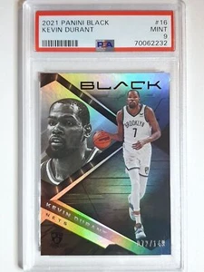 2021 Panini Black Kevin Durant #16 HOLO FOIL /149 - PSA 9 (POP 1) - Picture 1 of 3