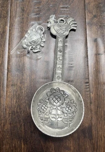 Ganz Hahn Schaufel mit Haken hält 4 EL Sonnenblume aus Zink Azteken Sonne Stern - Bild 1 von 7