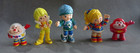 1983 Figurines Rainbow Brite PVC ensemble complet articles vintage originaux par cartes poinçon