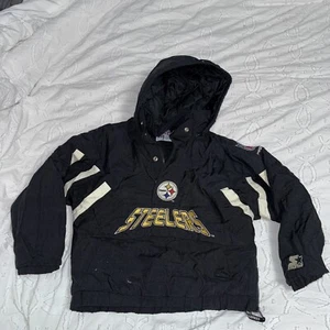 Starter Pittsburgh Steelers NFL Pro Line Vintage Pullover Jacket Youth Size MED - Picture 1 of 11