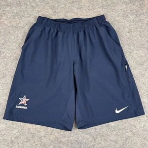 Nike Dri Fit Vanderbilt Commodores Lacrosse Shorts Blue Mens Large L - Picture 1 of 15