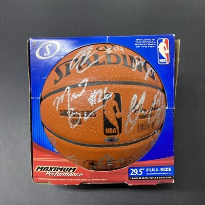 2017-18 Houston Rockets NBA Champions Team 17x Signed Basketball w/ COA Harden - Image 1 of 4