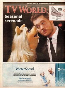 TV WORLD Magazine 14.-20. Dezember 2014 Miss Piggy Michael Bublé Weihnachten in New York - Bild 1 von 1