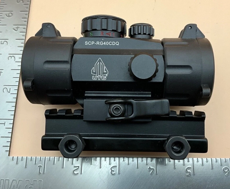 NOS BLACK UTG QUICK AIM RED/GREEN DOT LASER RIFLE HUNTING SCOPE SIGHT  (#10) - Image 1 of 4