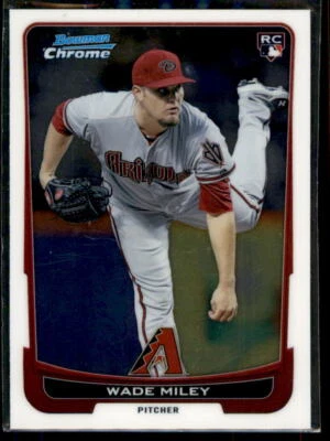 Bowman Chrome Wade Miley RC #159 2012 Arizona Diamondbacks Foto 1 de 2