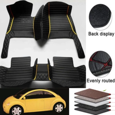 For Volkswagen New-Beetle 2008-2019 Custom Car Floor Mats Auto Liners Carpets - Image 1 of 4