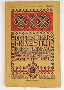 Double-Sided cross Stitch Holbein Engineering Agnes Thuemmel Handmade Book - Picture 1 of 5