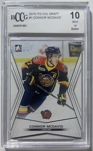 2015-16 Leaf In The Game Connor McDavid ITG CHL Draft #01 BCCG 10 Pre RC Rookie - Picture 1 of 4