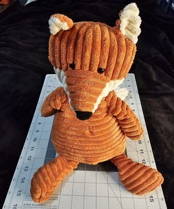 Jellycat Fox Cordy Roy Corduroy Stuffed Animal 17" Orange Plush Toy Ribbed Beans - Picture 1 of 6