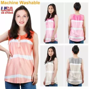 Women Tie-dye Sleeveless Tank Tops Loose T Shirts Vest Button Down Plus Size - Picture 1 of 25