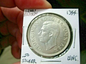 GEM BU-Great Britain - Two Shillings (Florin) - 1944 - KM# 855 -.500 Silver-WWII - Picture 1 of 8