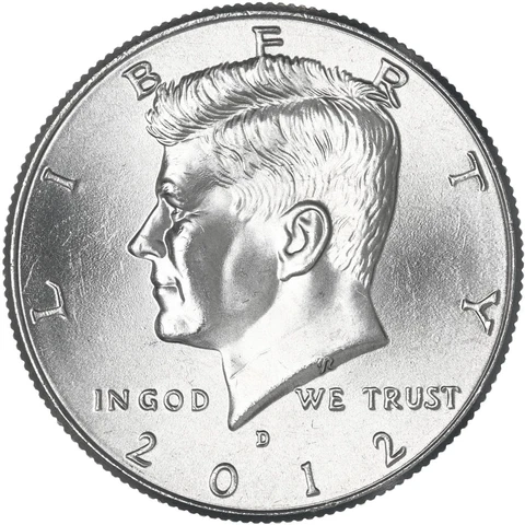 2012 D Kennedy Half Dollar CN-Clad BU US Coin Cover