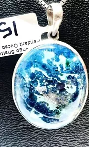 Sterling Silver Large Congo Shattuckite Pendant - Picture 1 of 5