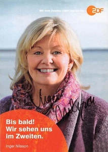 Inger Nilsson UH Pippi Langstrumpf original signiert Autogrammkarte AK 2966 A - Picture 1 of 1