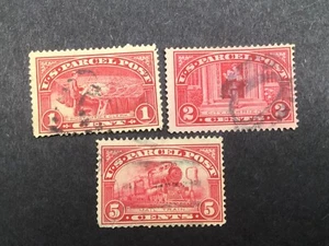 USA 1912 part set ‘Parcel Post’ three used. P14 - Picture 1 of 2
