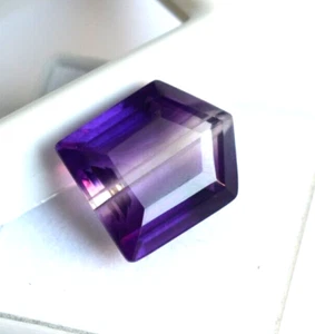 Natural Beautiful Unique Amethyst 10.90 Ct Fancy Shape Certified Gemstone. - Picture 1 of 11