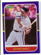 GEORGE BRETT 2021 Donruss #221 Retro HOLO PURPLE PARALLEL Kansas City Royals