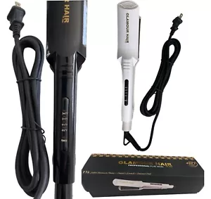 GLAMOUR HAIR (By Jaki) Professional 1.5" FLAT IRON 100% Solid TITANIUM Plates - Picture 1 of 11
