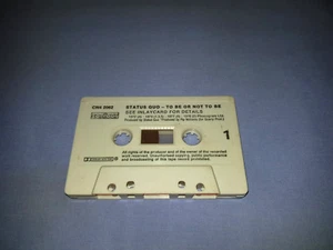 STATUS QUO TO BE OR NOT TO BE CASSETTE TAPE ALBUM  (NO INLAY #111) - Picture 1 of 2
