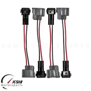 4 x OBD2 TO RDX 410cc FUEL INJECTOR CONVERSION JUMPER HARNESS ADAPTERS CONNECTOR - Picture 1 of 10
