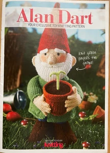 PATRÓN DE TEJIDO Alan Dart Green dedos gnomo 32 cm de altura maceta jardín gnomo - Imagen 1 de 14