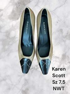 Karen Scott hochhackige Pumps braun/hellbraun Größe 7,5 M neu ohne Etikett - Bild 1 von 6