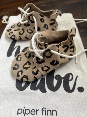 Zapato Oxford Infantil Piper & Finn Talla 4 Estampado Leopardo Bebé Estilo Clásico Foto 1 de 4
