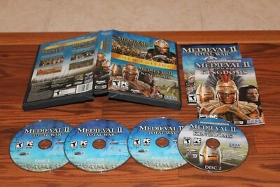 Medieval II Total War and Total War Kingdoms PC Games on CD-ROM with key & case - Image 1 of 2