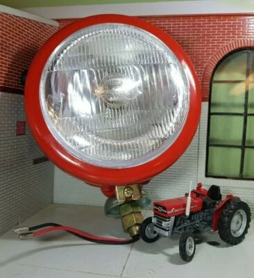 MASSEY FERGUSON (NON GENUINE) Massey Ferguson 35 135 165 Red Tractor Plough Work Lamp Light & Switch OEM Type