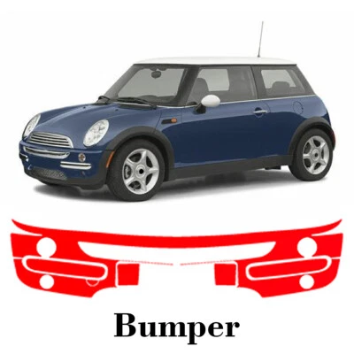 Front bumper PreCut PPF Paint Protection Film For Mini Cooper Base 2002-2004 - Изображение 1 из 4