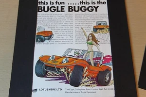 Original Zeitschriftenwerbung: BUGLE BEACH BUGGY rahmenfertiges Wandbild - Bild 1 von 1