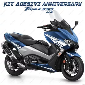 ADESIVI ANNIVERSARY COMPATIBILE YAMAHA TMAX T-MAX 530 DX SX BIANCO SPORT CARENA - Foto 1 di 3