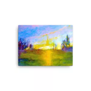 Amanecer estampado en lona de pared - Imagen 1 de 4