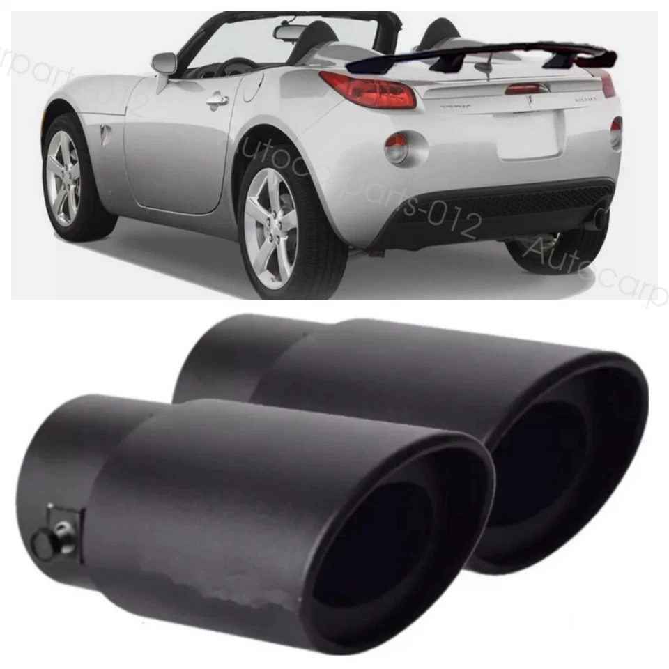 2x For Pontiac Solstice 06-09 Exhaust Pipe Tip Rear Tail Throat Muffler Tailpipe Foto 1 de 4