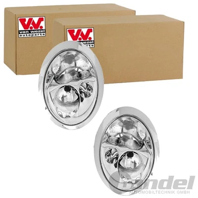 Set 2 fari Van Wezel H7/H7 sinistra + destra adatti per Mini Mini - Immagine 1 di 4