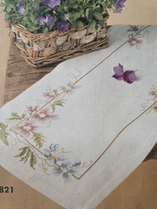 Floral Runner Oehlenschlager Cross Stitch Embroidery Pattern DMC  - Picture 1 of 3