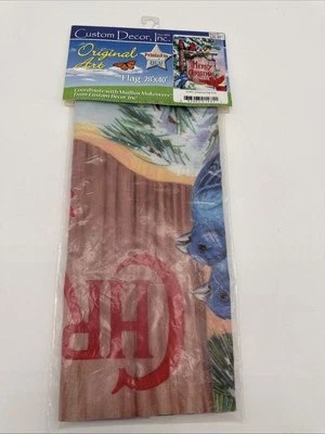 Custom Decor Inc флаг двора оригинальный Are Merry Christmas кардинал 28 «x 40» новый в коробке - Изображение 1 из 4