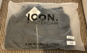 Chaqueta ICON Amsterdam Verona 90 % plumón acolchado bolsillos delanteros M nueva con etiquetas precio de venta sugerido por el fabricante 95 GBP negra - Imagen 1 de 10