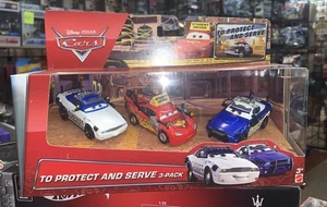 Disney Cars zum Schützen und Dienen - Didi Q5, Mike, Fahrschule Mcqueen 3er Pack - Bild 1 von 3