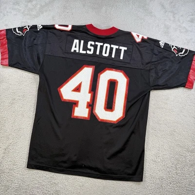 Camiseta deportiva vintage de los Tampa Bay Buccaneers Mike Alstott para hombre grande negra Adidas #40 Foto 1 de 4