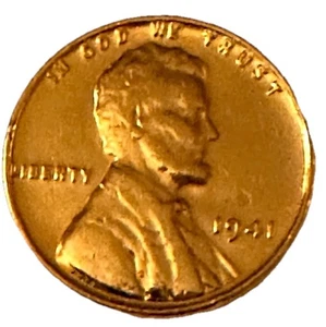 1941 Proof Gem Lincoln Wheat Penny L On Rim Coin DDO Error Free Shipping - Picture 1 of 7