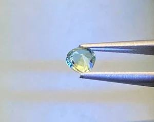 0.67 CTS, AUSTRALIA SAPPHIRE, 5.4 X 5.1 X 3.2 MM, BLUE/YELLOW, CLEAN, UNTREATED - Bild 1 von 3