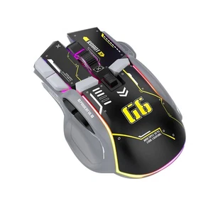 G6  Gaming Mouse 3 Modes 4000 DPI 11 RGB Backlit Rechargeable Silent1630 - Picture 1 of 7