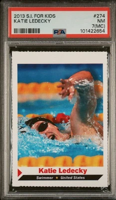 Katie Ledecky Rookie 2013 Sports Illustrated SI para niños natación EE. UU. MC PSA 7 Foto 1 de 2
