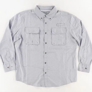 Cabelas 4Most Pesca Pata de Gallo Camisa Abotonada Gris Para Hombre L - Imagen 1 de 7
