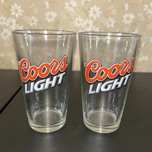 Vintage Coors Light Beer Glasses - Picture 1 of 1