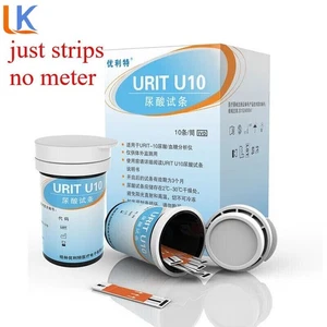 Probador URIT-10 usa tiras reactivas - tiras reactivas de ácido úrico (25 tiras) para uso doméstico - Imagen 1 de 5
